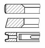 Ford EcoBlue Piston Rings cross section