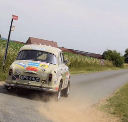 Riley drifting / sideways
